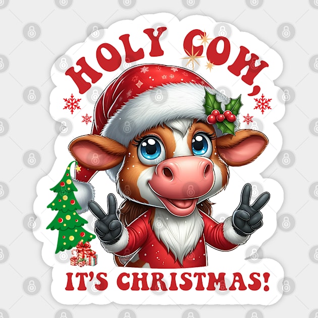 Jersey Cow Sticker by JessArty